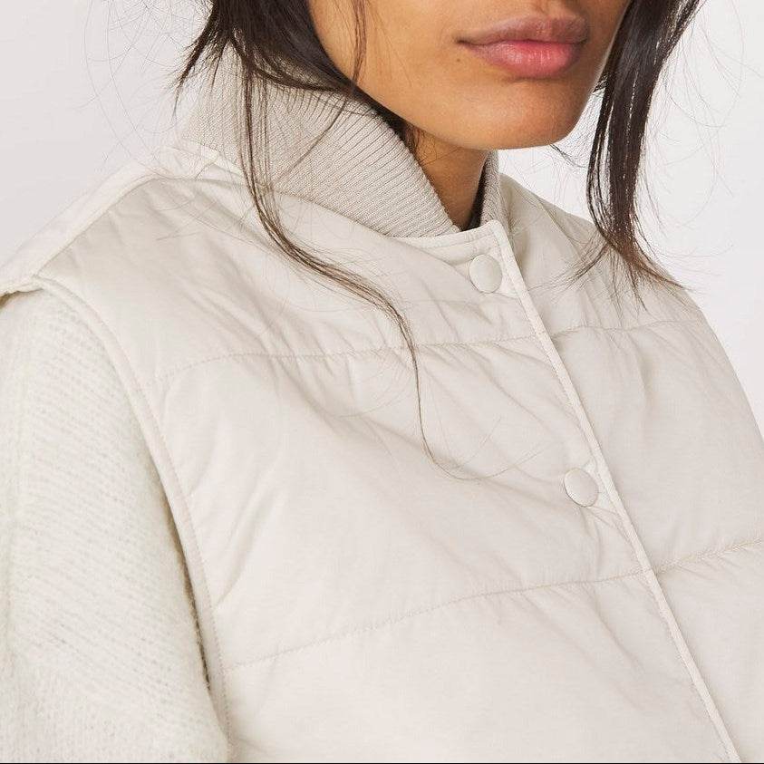 Blouson Anastasia Down No Sleeve Ny - Stone