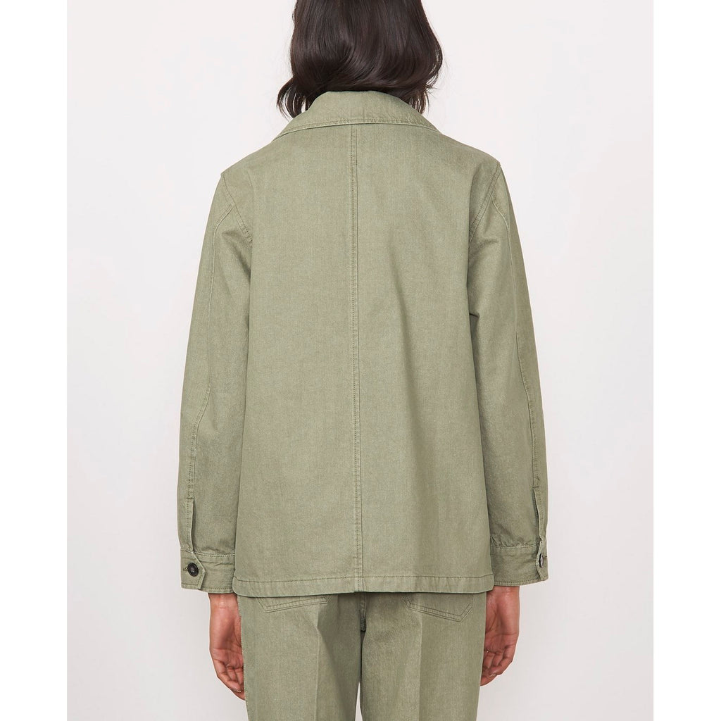 Blouson Claire Jkt Org Recylc Co Denim - Light Olive