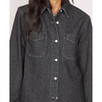 Chemise New Elizabeth Shi Washed Denim - Black