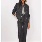 Chemise New Elizabeth Shi Washed Denim - Black