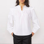 Chemise Charline White Cotton Poplin - White
