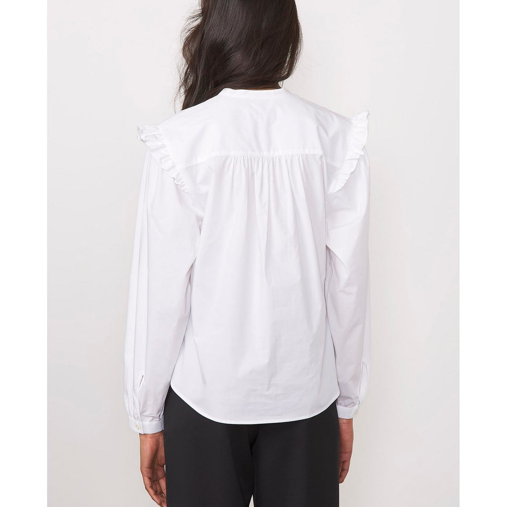 Chemise Charline White Cotton Poplin - White