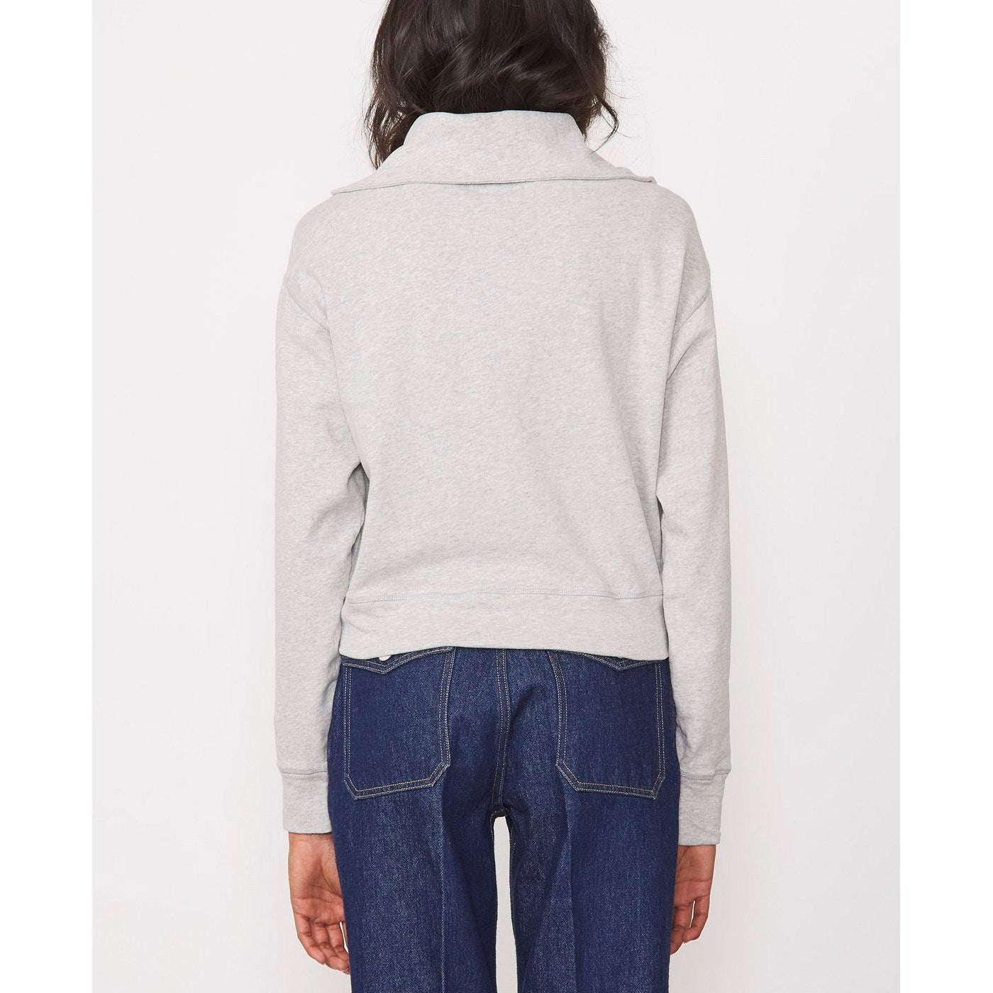 Sweat Avril Tneck Pgmt Dye Cotton - Heather Grey
