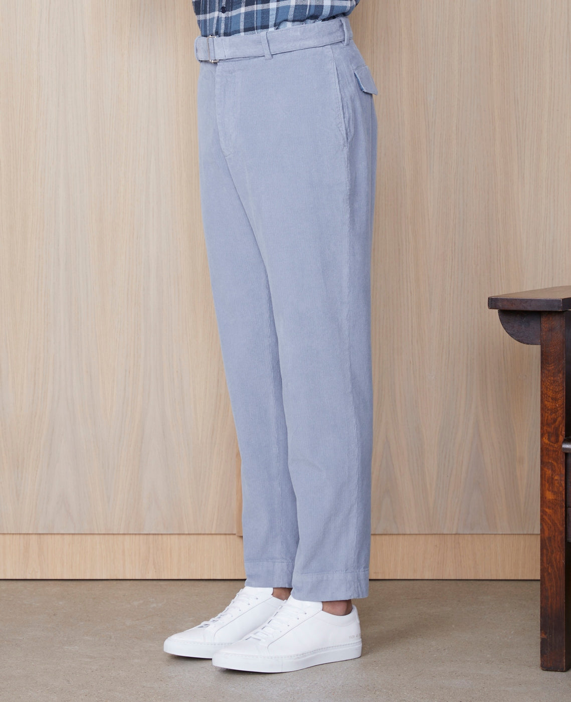 Chino Owen Itl Gmtdye Co Modal Cord - Stormblue
