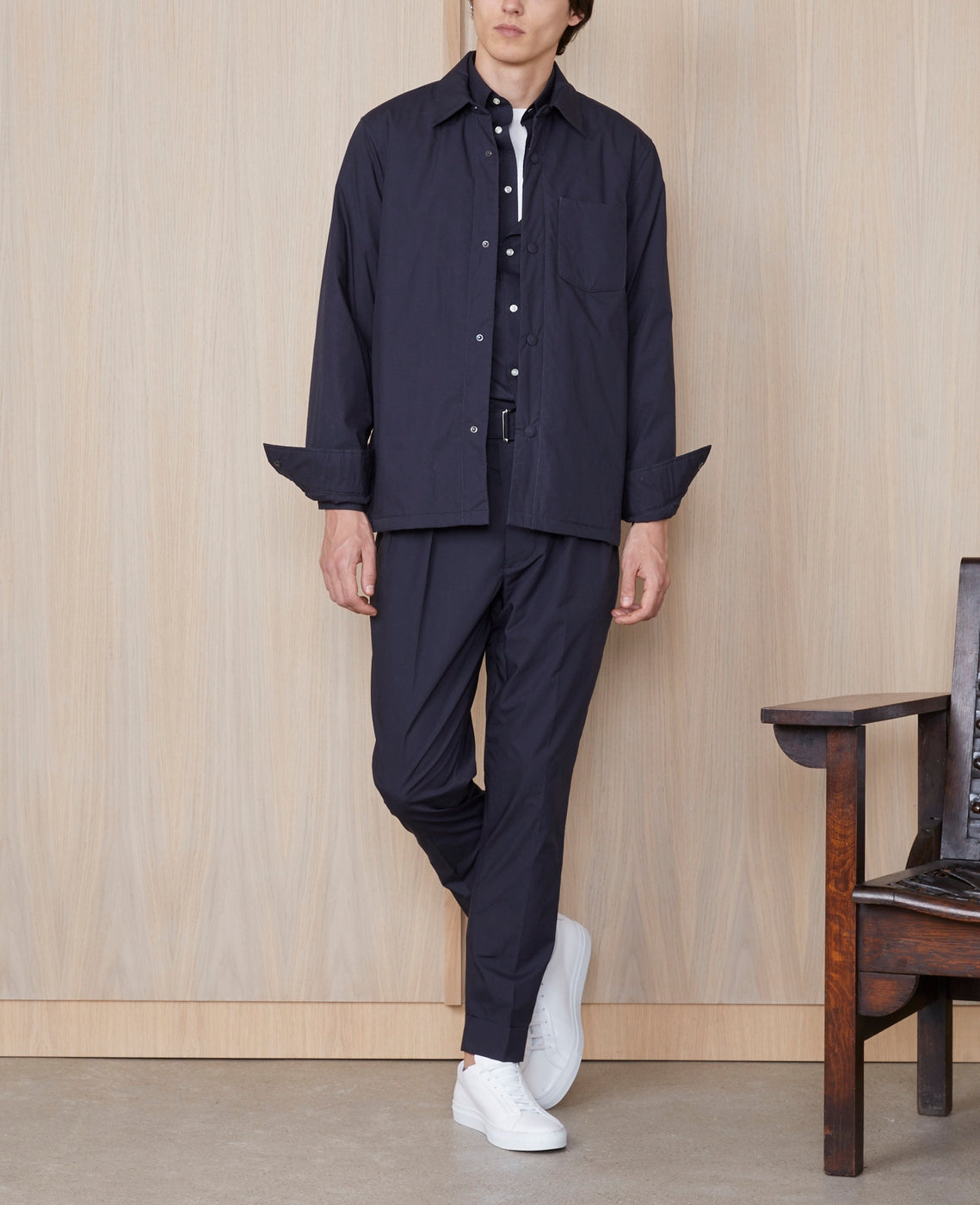 Sur Chemise Harring Pad Ovs Pce Dye Org Co - Navy