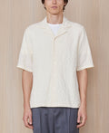 Chemise Eren Ss Ecru Co Seersucker - Ecru