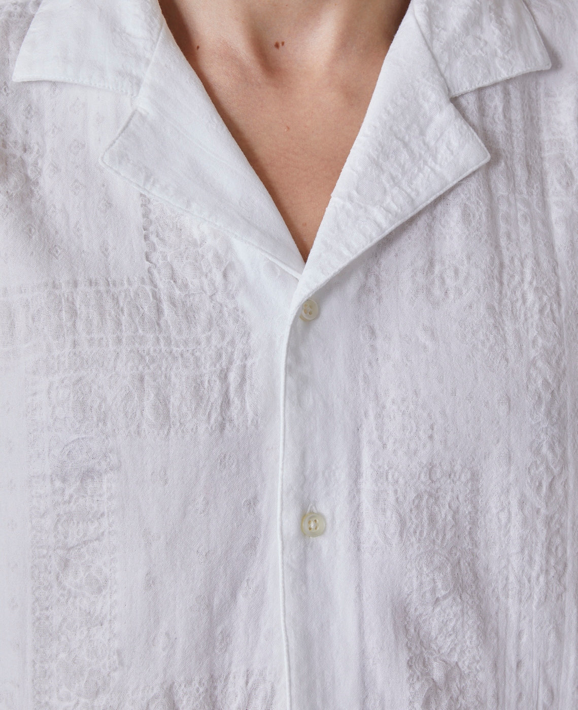 Chemise Eren Ss Jap Doble Voil Bandana - White