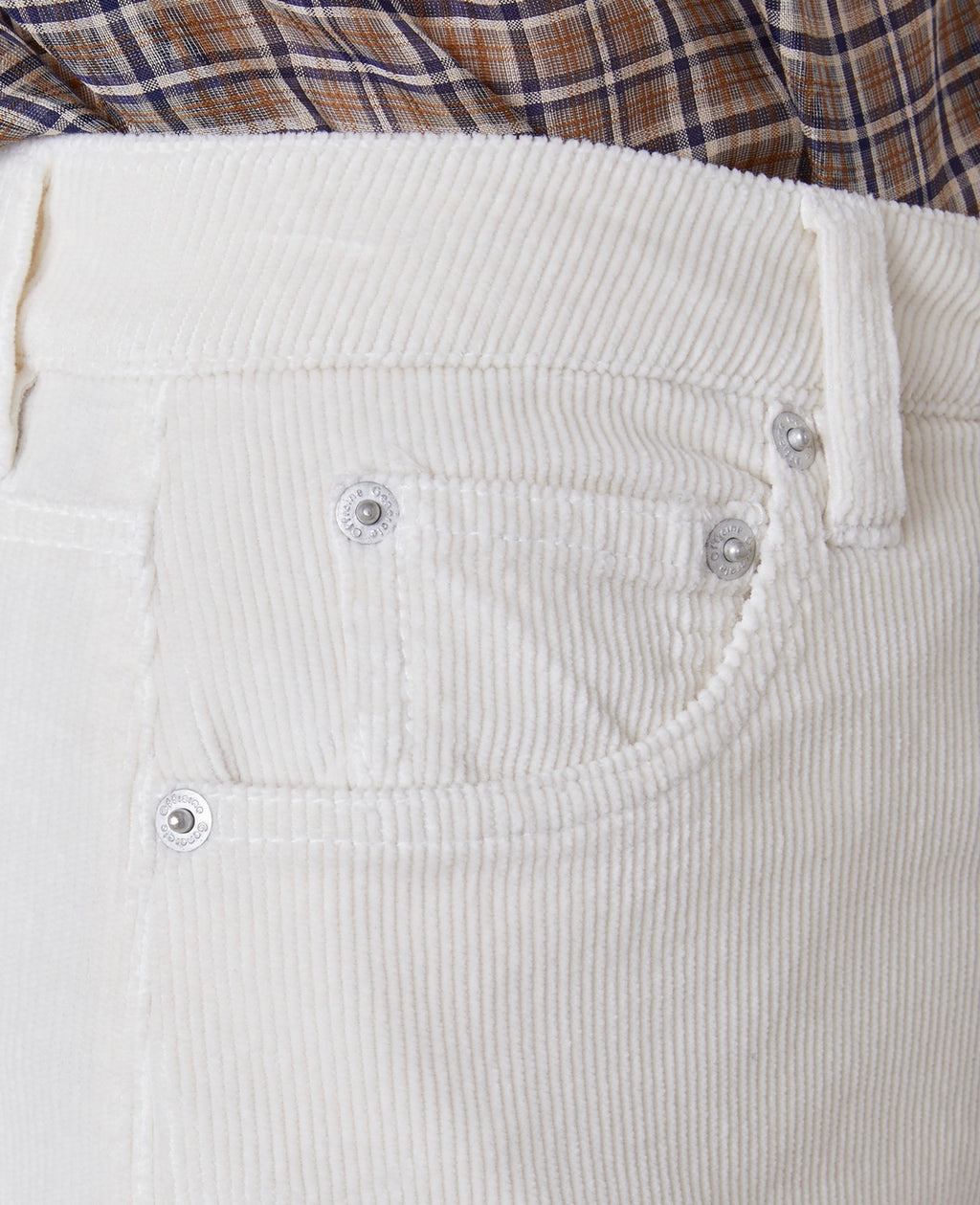 Jeans Romy 5Pkt Itl Gmtdye Cord Co - Cream