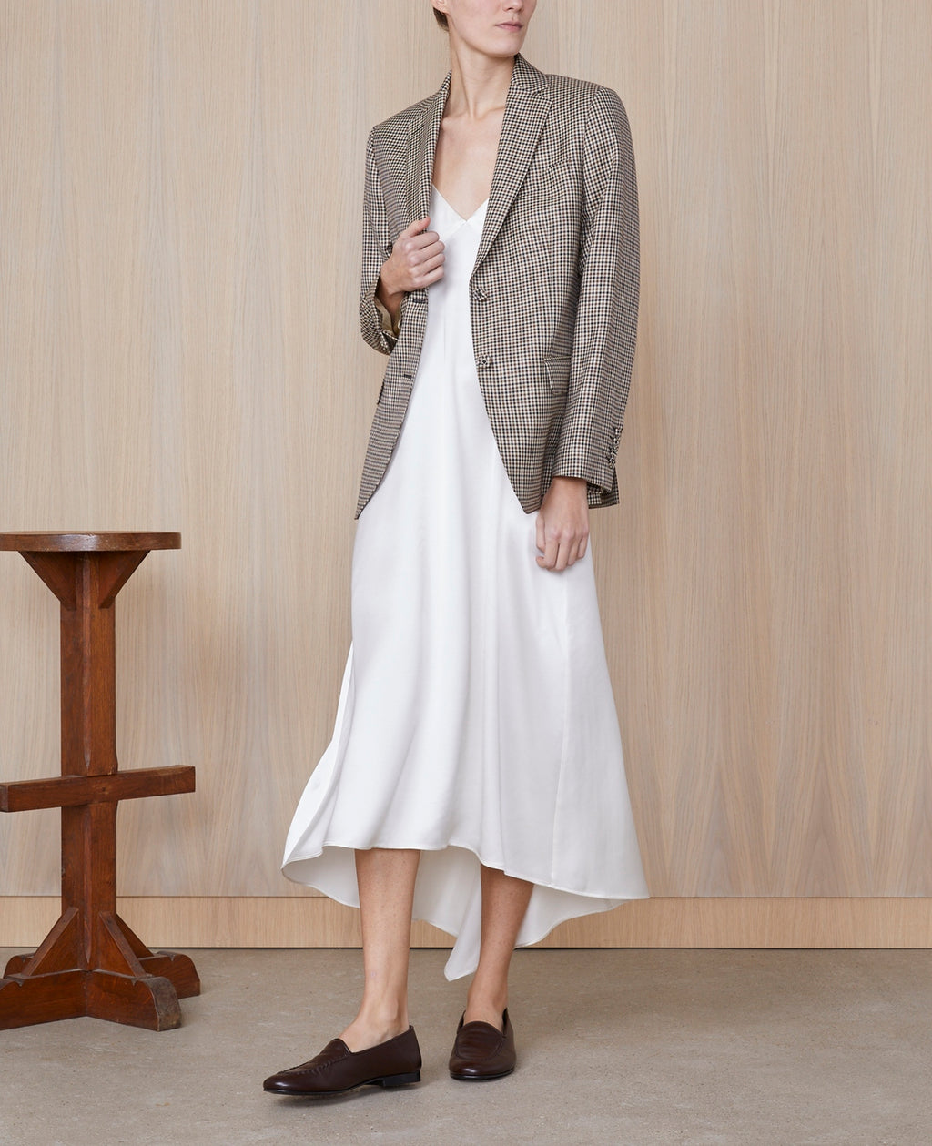 Robe Paolina Drs Piece Dye Vi - Cream