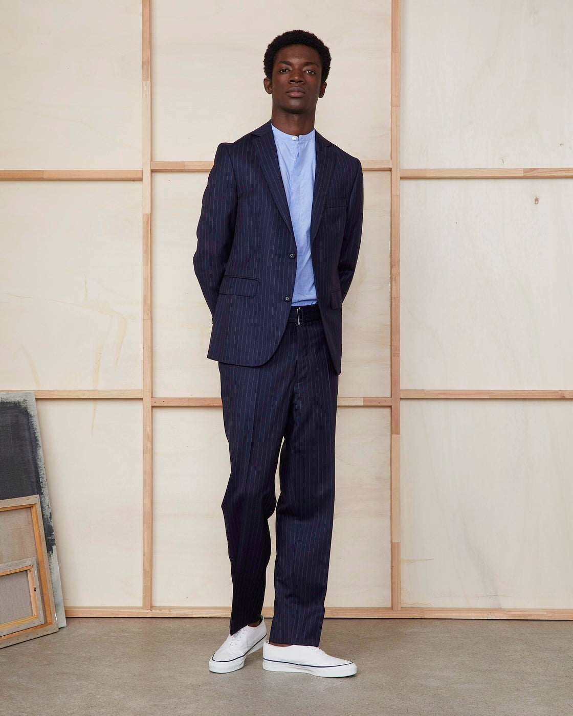 Veste 375 - Bleu Marine/Blanc - Homme