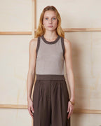 Débardeur Gabriela - Beige Délavé/Argile Foncé - Femme