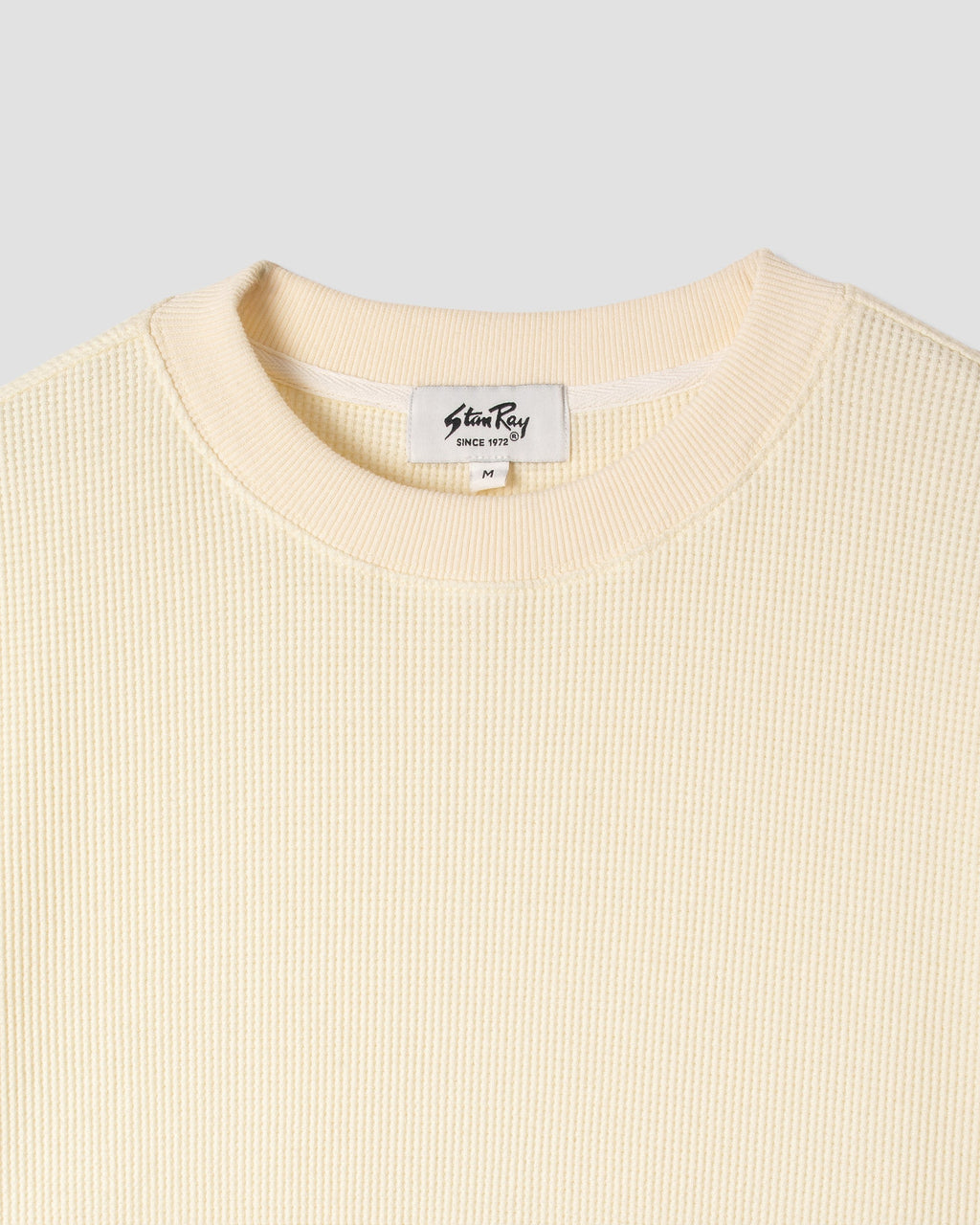 Waffle Long Sleeve Crew - Natural
