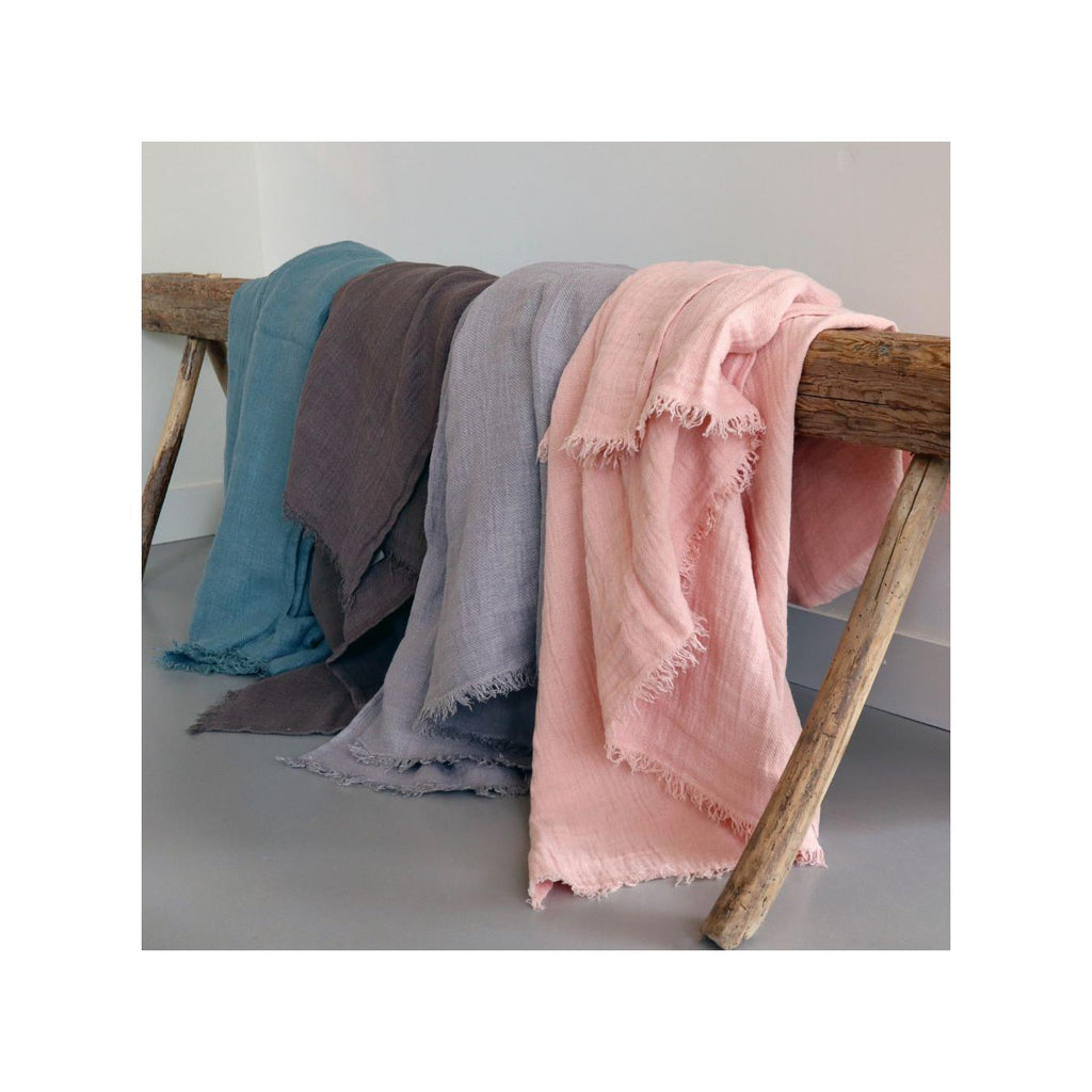 Manta con flecos - Warmyup - Blush