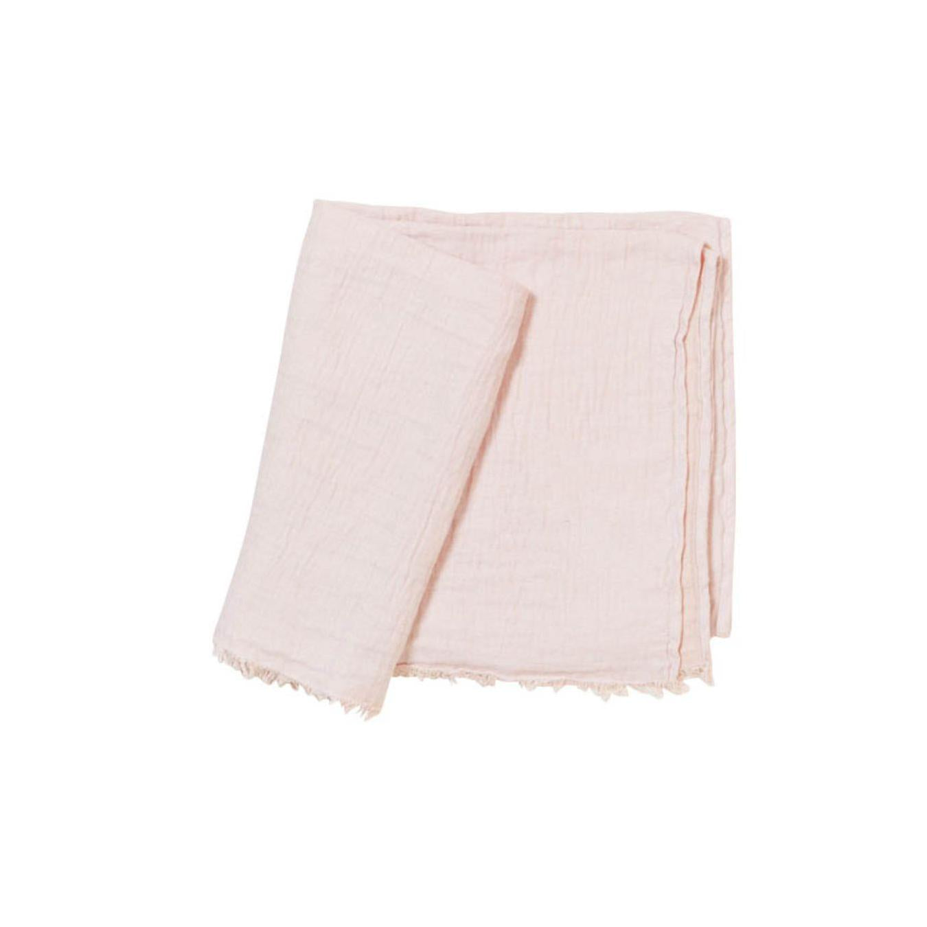 Manta con flecos - Warmyup - Blush