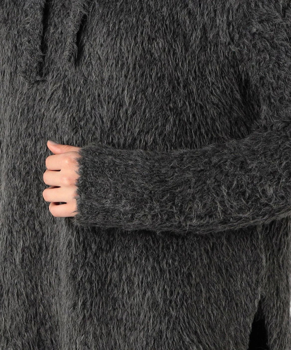 James Perse - Pull À Capuche En Laine Sherpa - Anthracite - Femme