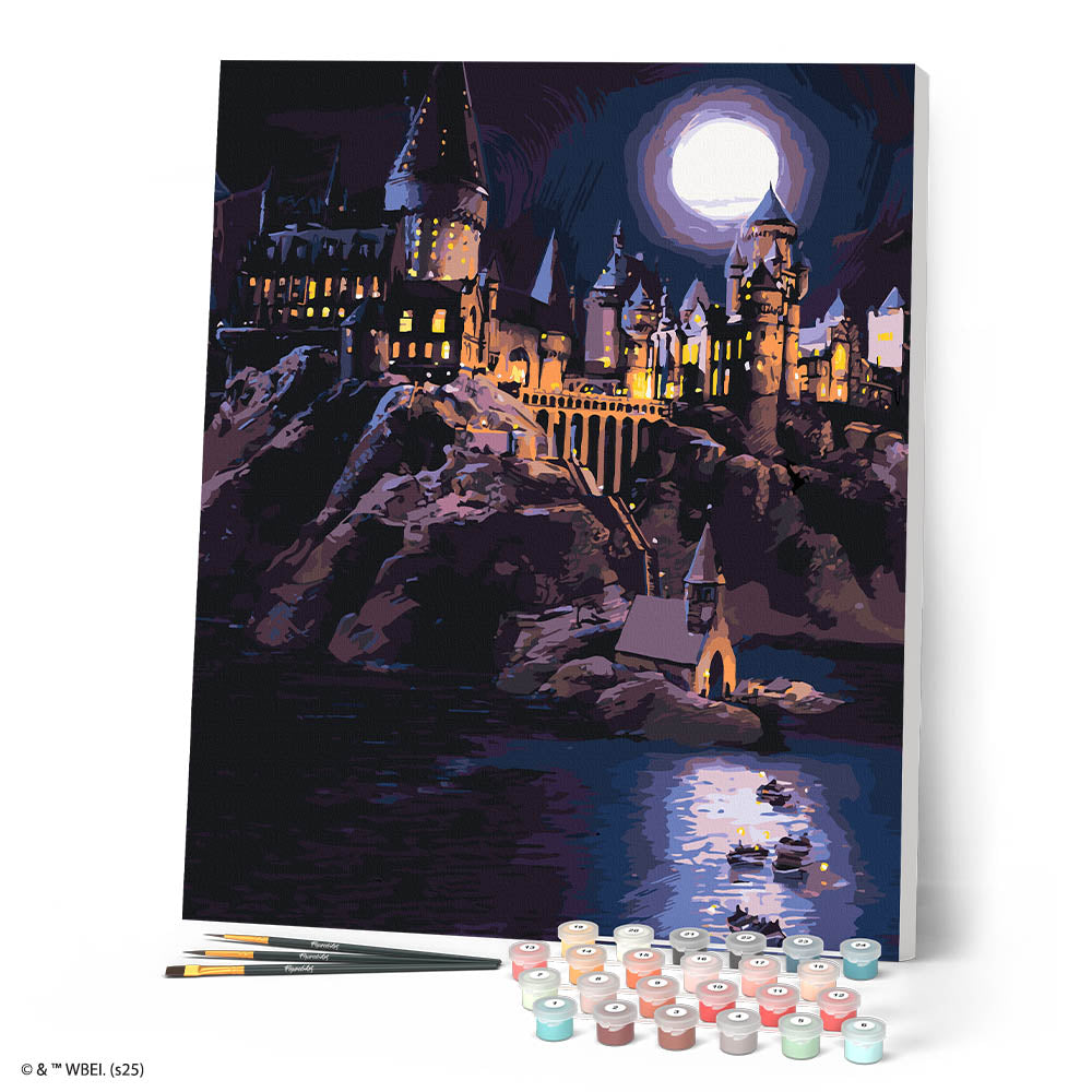 Peinture Par Numéros - Harry Potter - Château De Poudlard La Nuit
