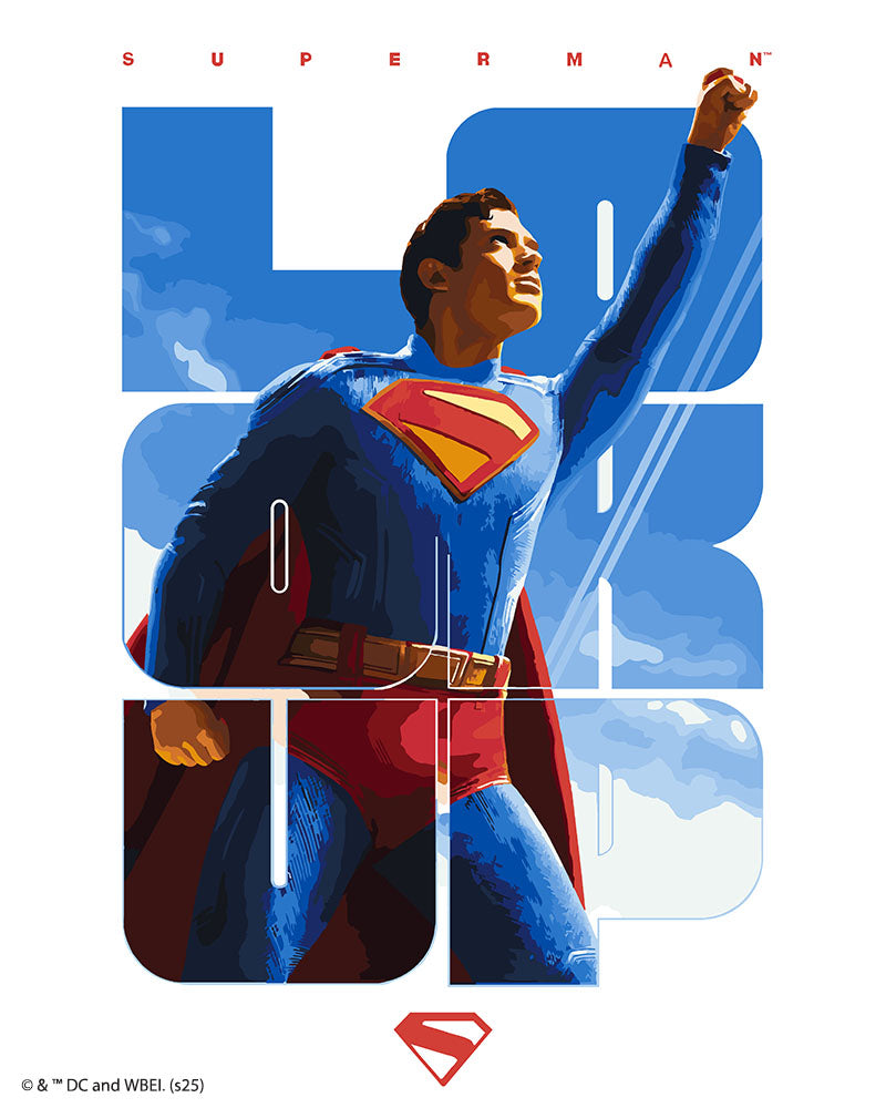 Peinture Par Numéros - Superman Regarde Vers Le Haut Affiche