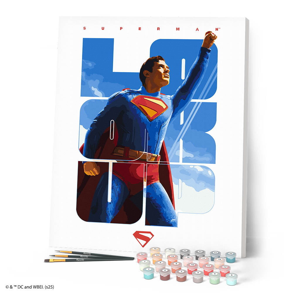 Peinture Par Numéros - Superman Regarde Vers Le Haut Affiche