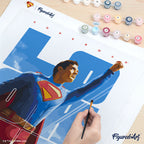 Peinture Par Numéros - Superman Regarde Vers Le Haut Affiche