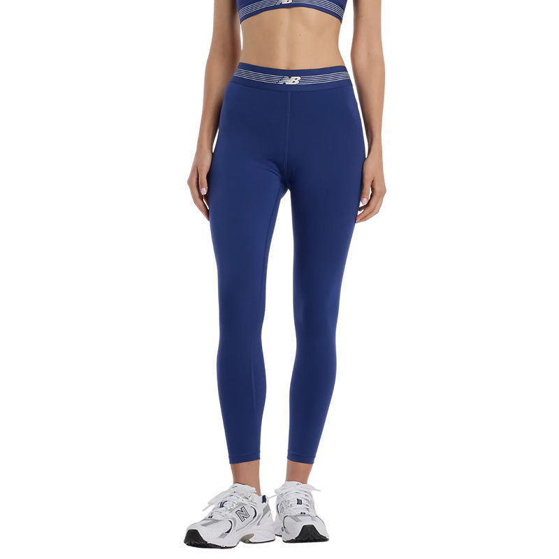 Legging para mujer New Balance Ac 25 Po - Azul marino, blanco