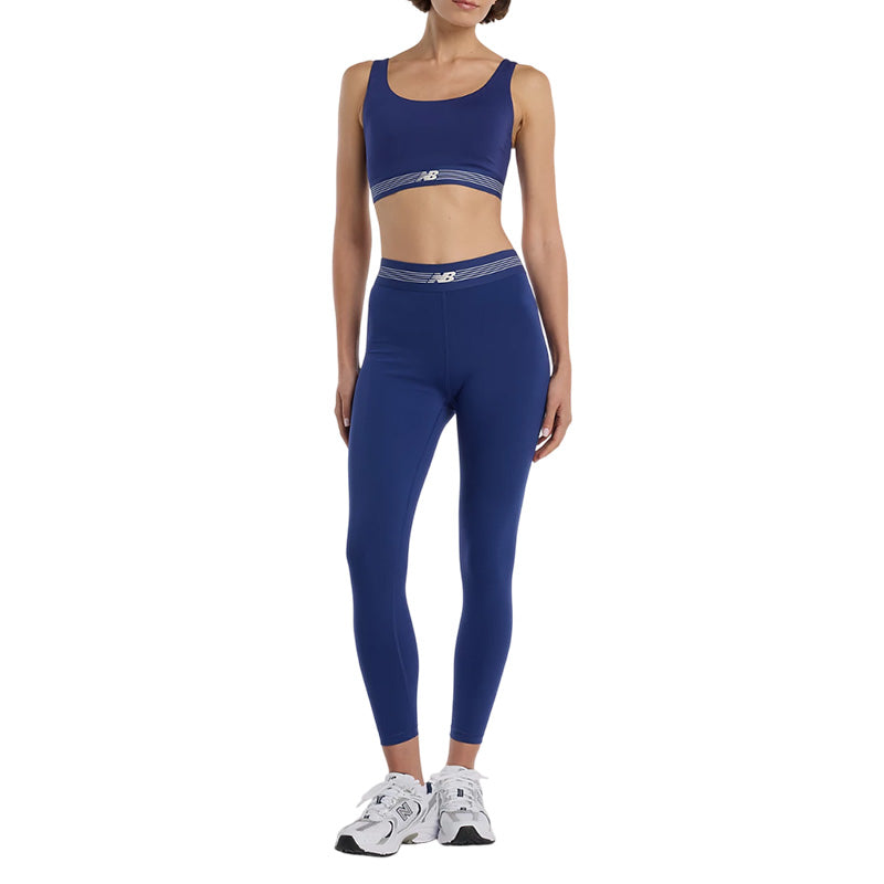 Legging para mujer New Balance Ac 25 Po - Azul marino, blanco