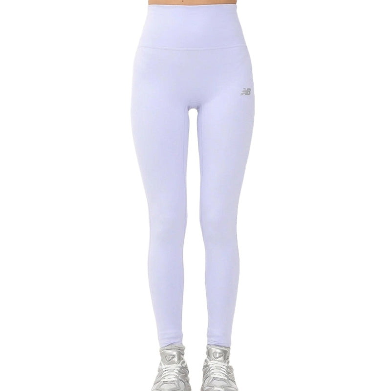 New Balance Essential High Rise Women's Leggings - Purple, White