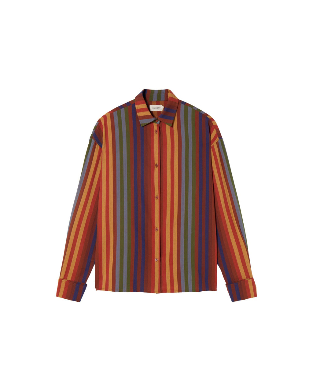 Blusa multicolor rayas Juana sostenible - silueta 1