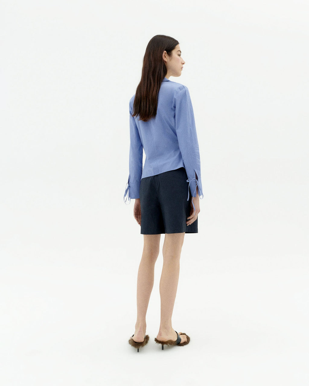 Blusa azul Lenie sostenible-4
