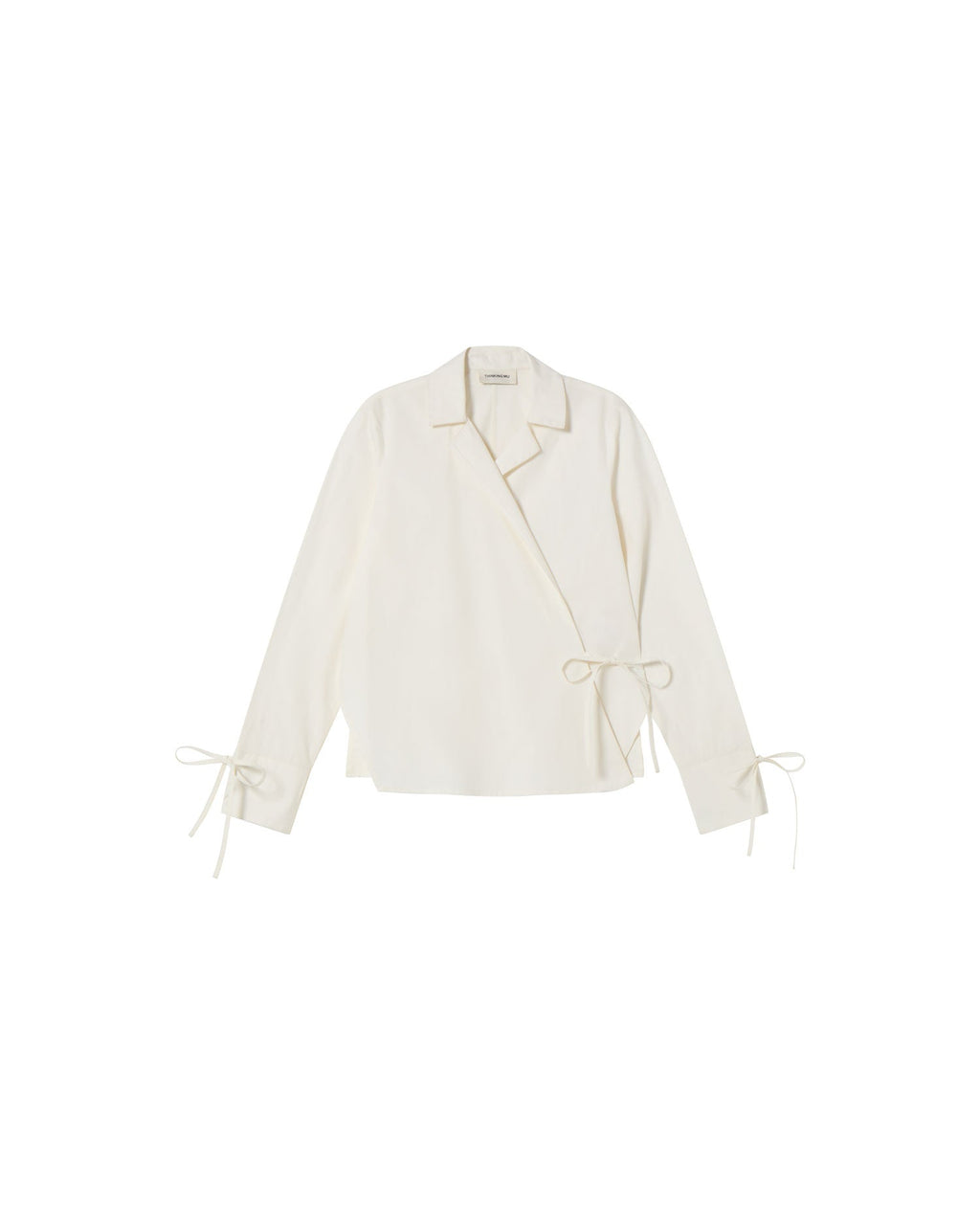 White Lenie sustainable blouse - silhouette 1