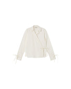 White Lenie sustainable blouse - silhouette 1