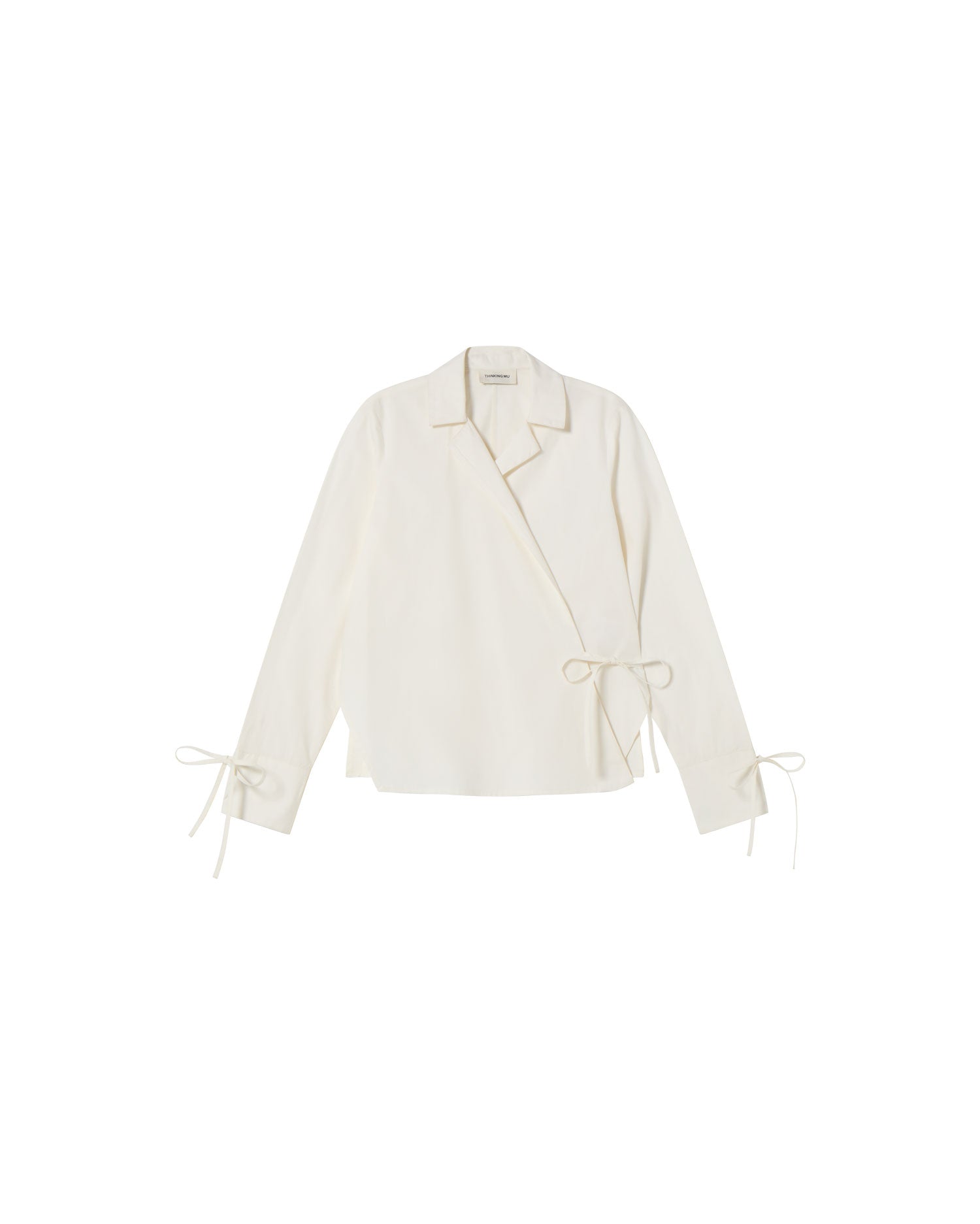 White Lenie sustainable blouse - silhouette 1