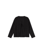 Blusa black pleated Marina sostenible - silueta 1