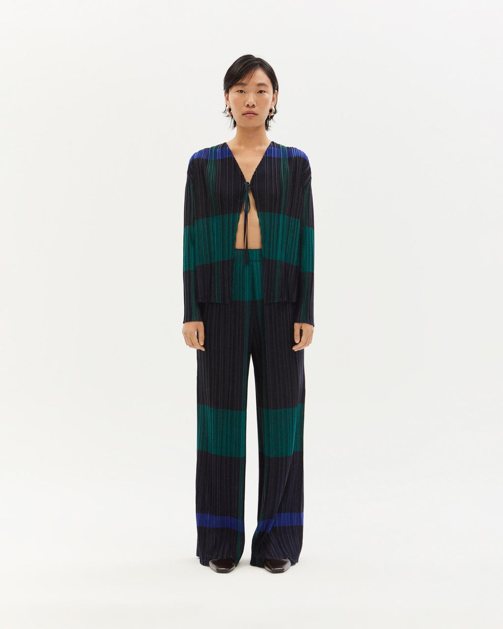 Blusa multicolor pleated Marina sostenible - 2