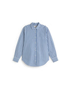 Camisa oversize rayas azul Odelia sostenible silueta - 1