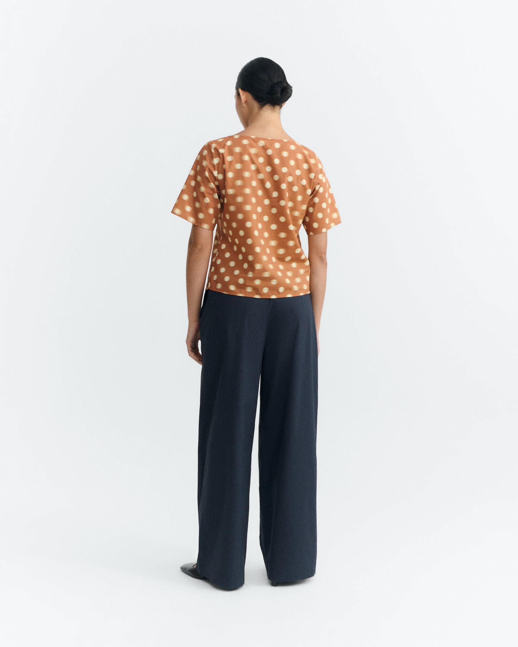 Blusa lunares brown Leia sostenible - 4