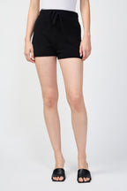 Pull Court - Noir - Femme