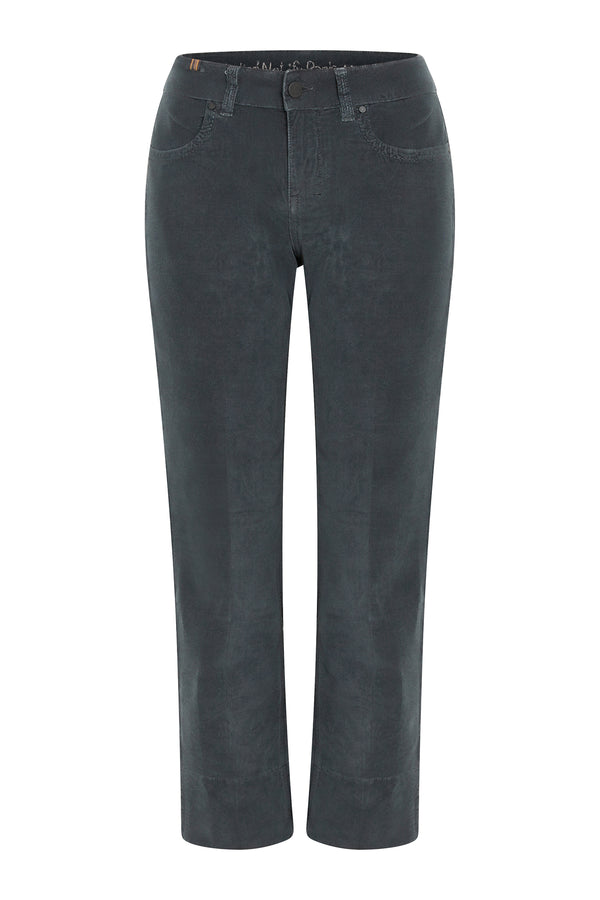 Capri Corduroy Lige Capri-bukser - Kobolt - Dame