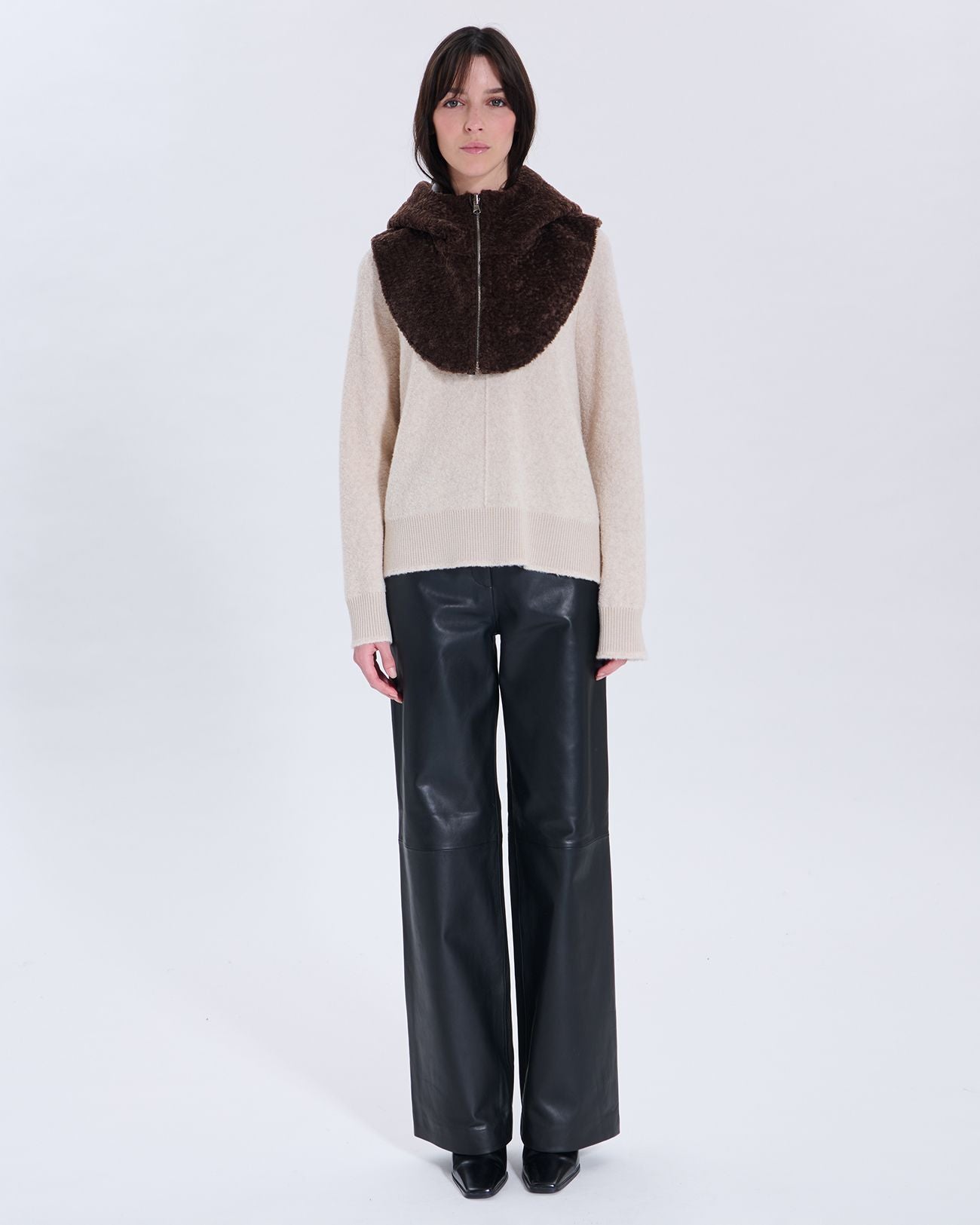 Sudadera con capucha Chadi chocolate_6