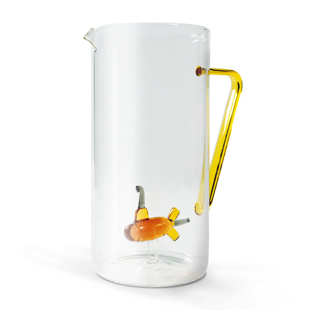 Borosilicate Glass Pitcher - Submarine Figurine