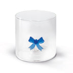 Vaso De Vidrio Borosilicato - Figura Lazo Azul