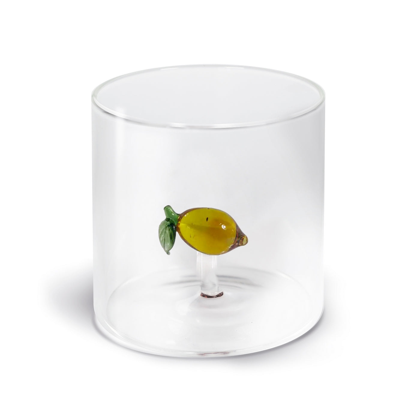 Juego de 4 Vasos de Vidrio Borosilicato - Figura Limón