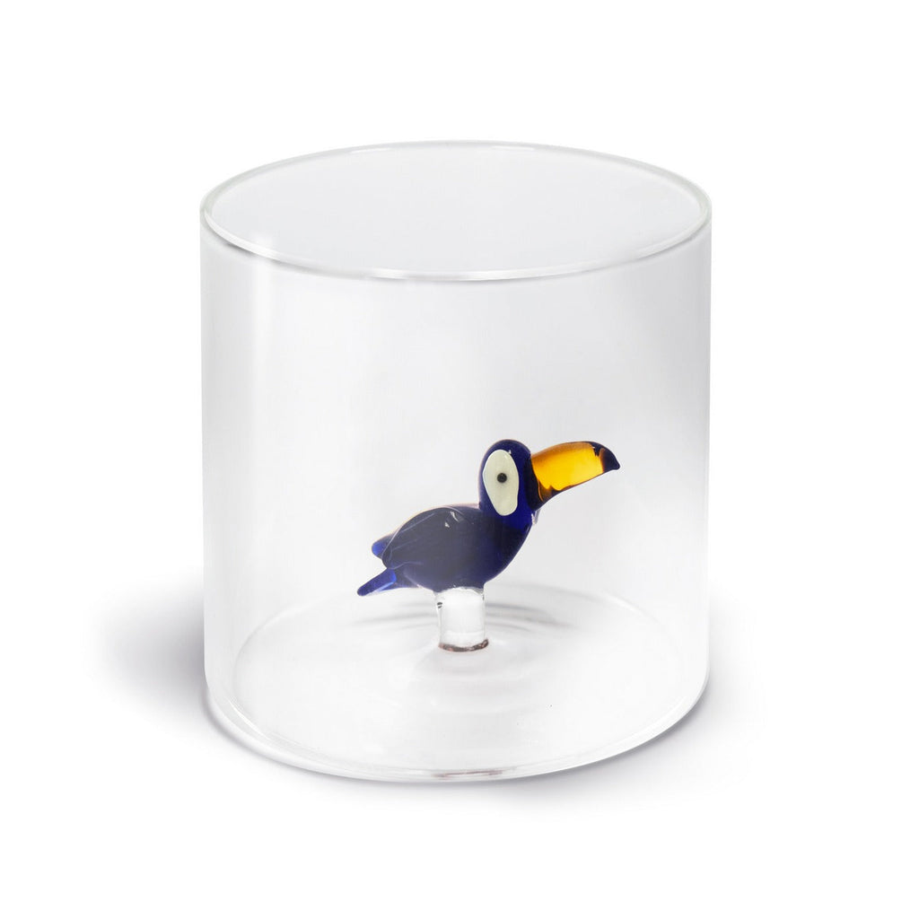 Vaso De Vidrio Borosilicato - Figura Tucán