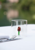 Set of 4 Borosilicate Glass Goblets - Tulip Figurine