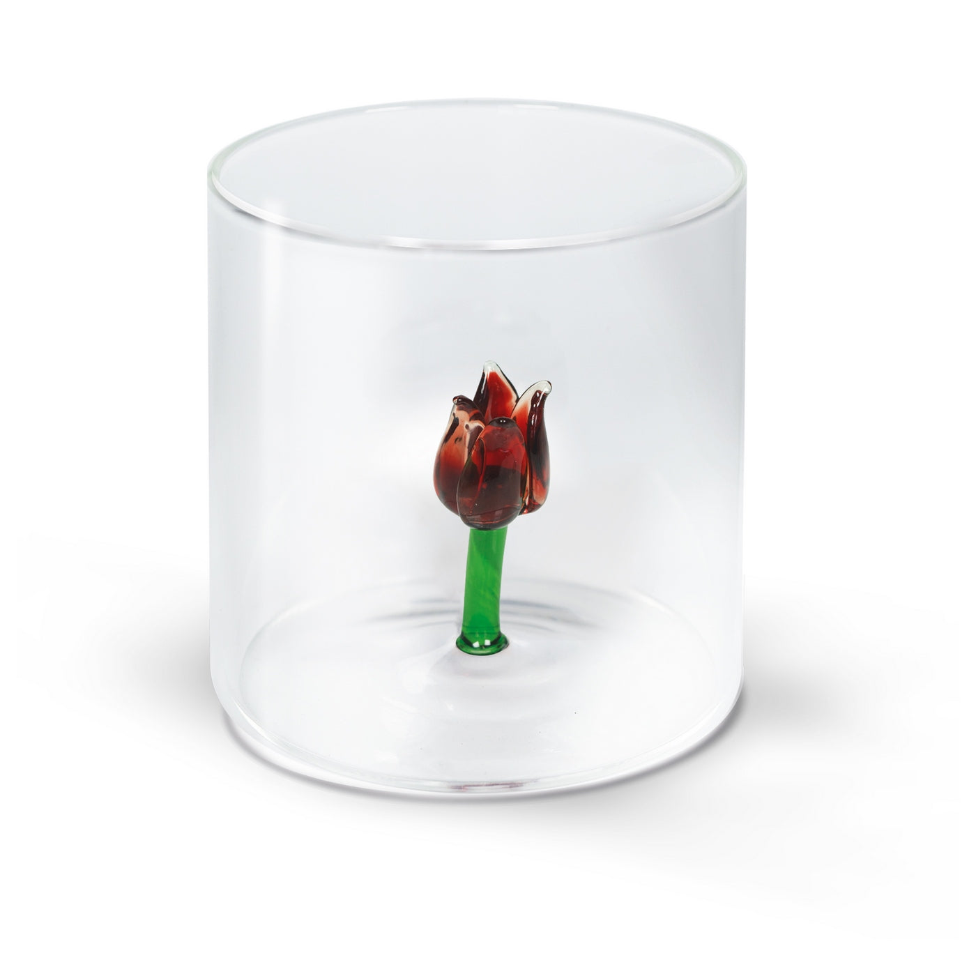Set of 4 Borosilicate Glass Goblets - Tulip Figurine