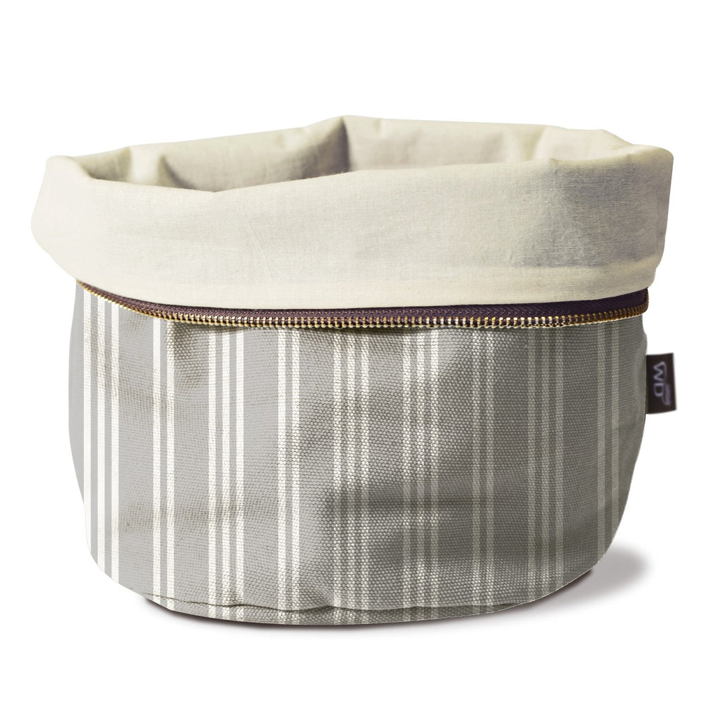 Sac À Pain Chauffant - Rayé Gris