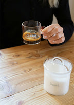 Set of 6 Borosilicate Glass Coffee Cups - 6 Colors