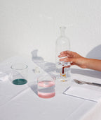 Juego de 6 vasos de vidrio de borosilicato de colores - 6 colores