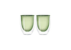 Set of 2 Double-Wall Glasses - Green