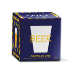 Lot De 4 Verres À Cocktail En Verre Borosilicate - Incription Beer