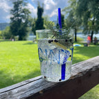 Lot De 4 Verres À Cocktail En Verre Borosilicate - Inscription Gin